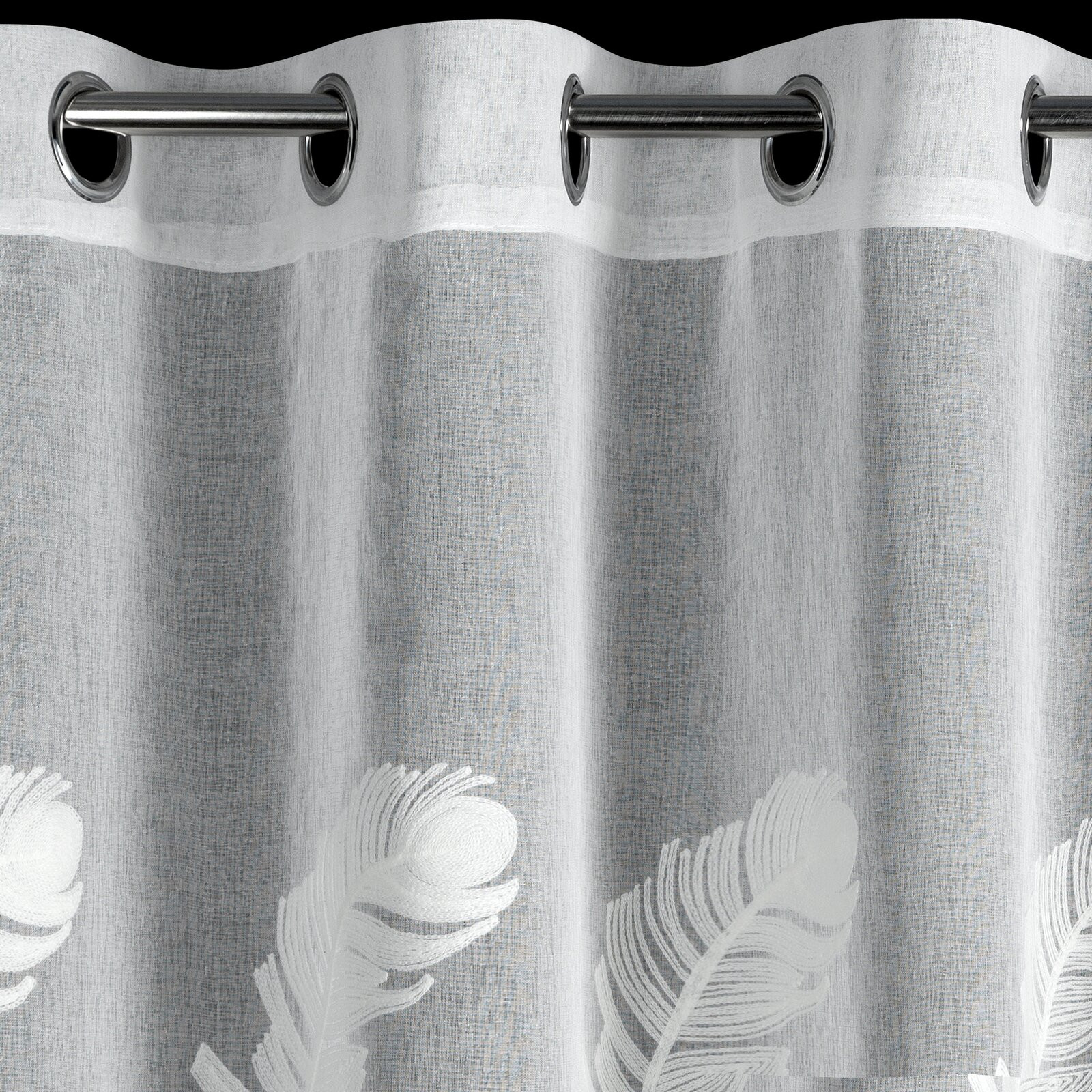 Hotová záclona LIRENA K bílá - na průchodkách