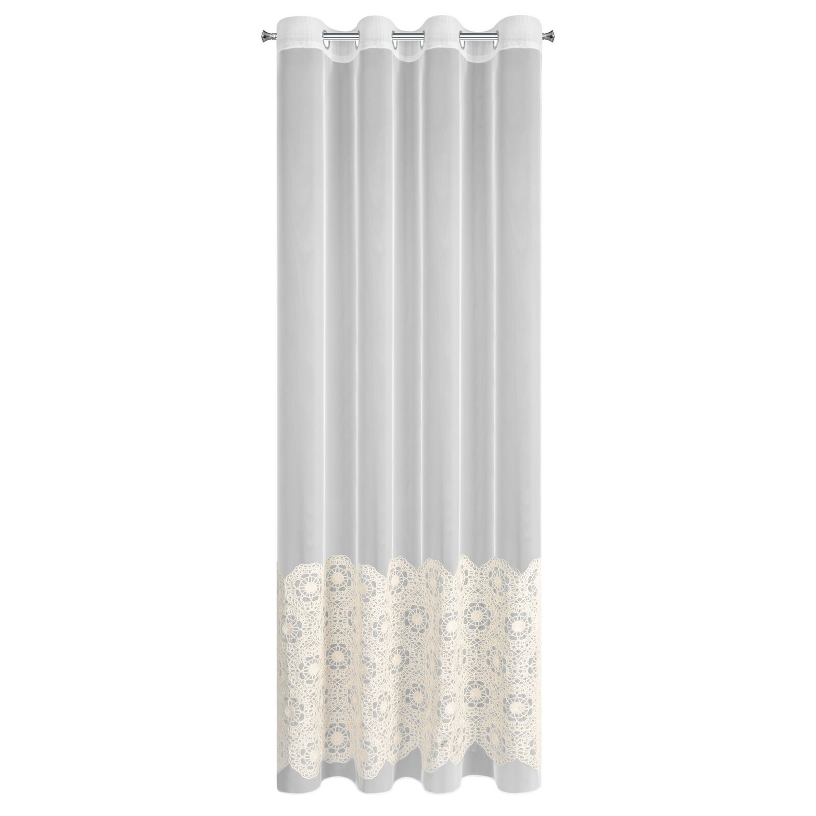 Hotová záclona LIZA béžová - na průchodkách