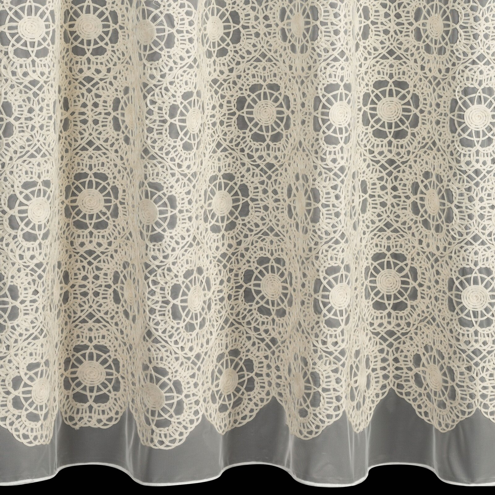 Hotová záclona LIZA béžová - na průchodkách