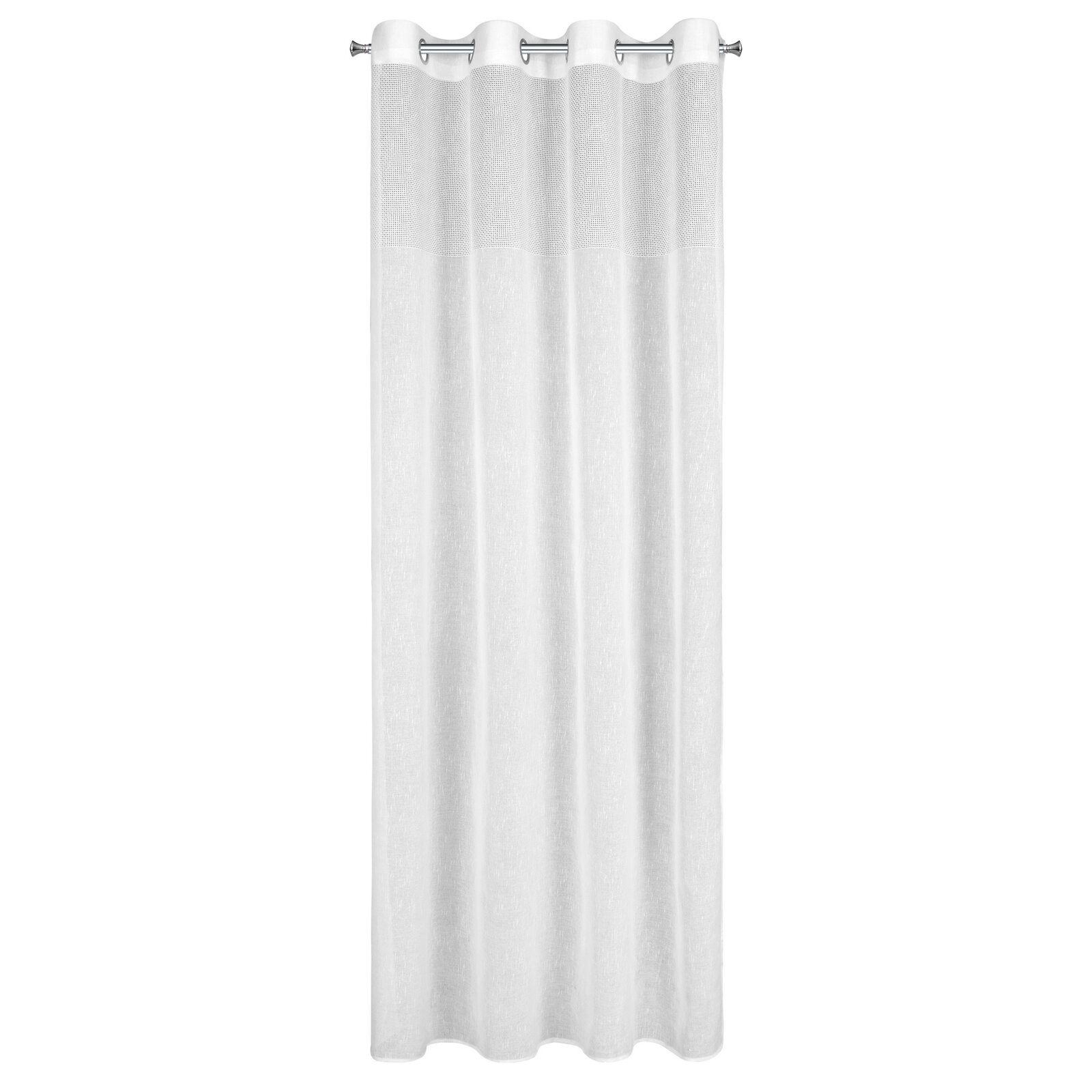 Hotová záclona MARISA bílá - na průchodkách