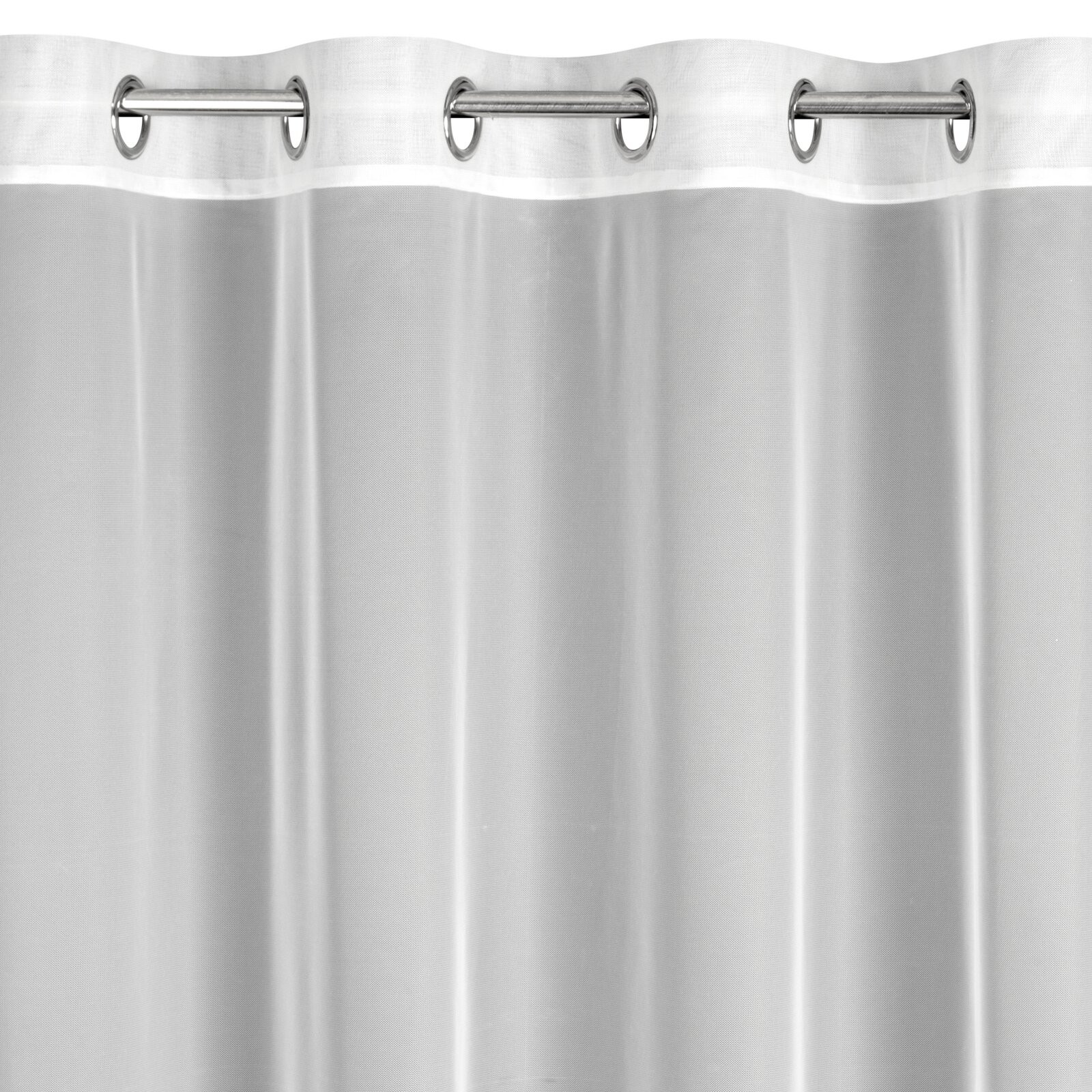 Hotová záclona MEGAN bílá - na průchodkách