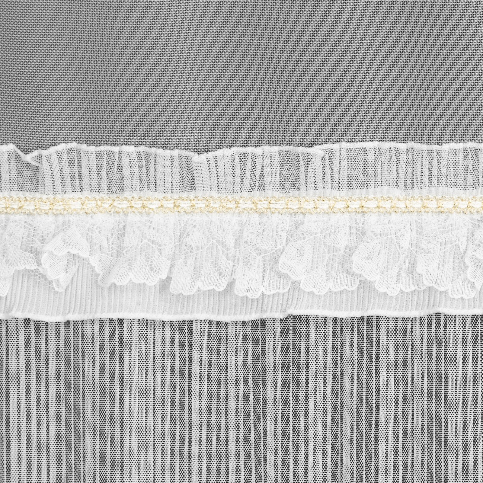 Hotová záclona MEGAN bílá - na průchodkách