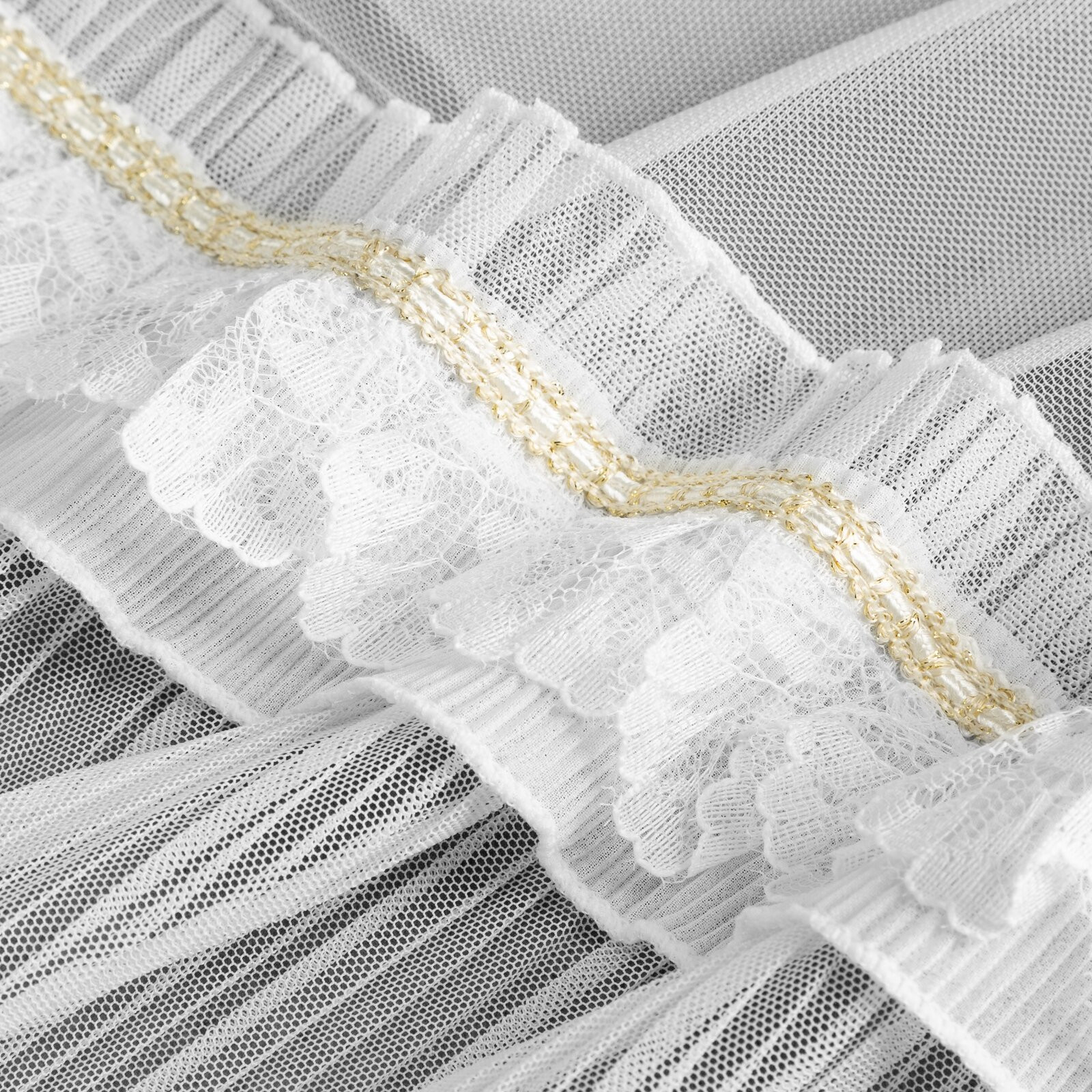 Hotová záclona MEGAN bílá - na průchodkách