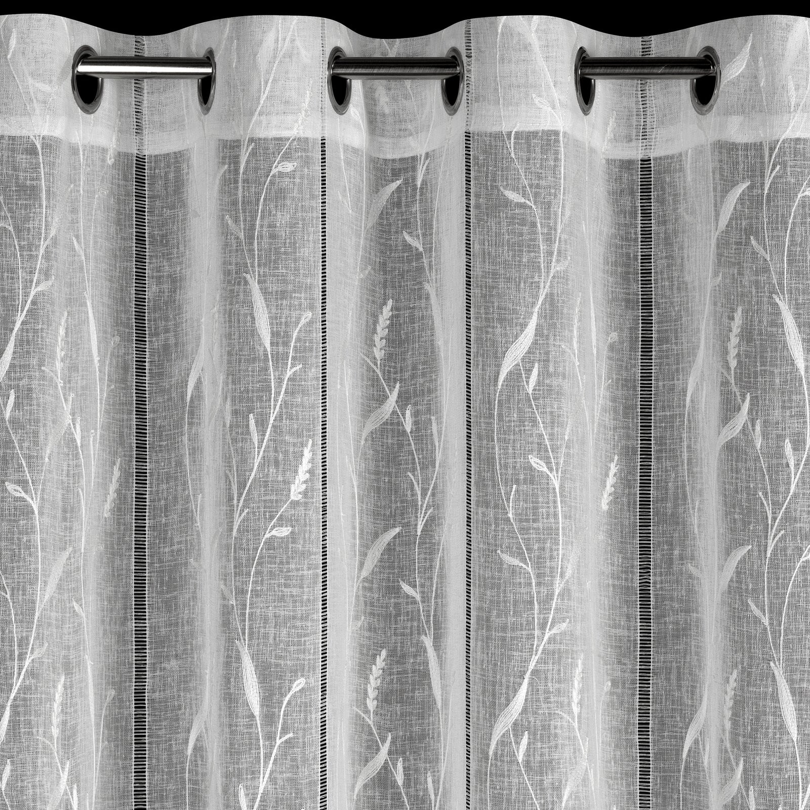 Hotová záclona MELODY B bílá - na průchodkách