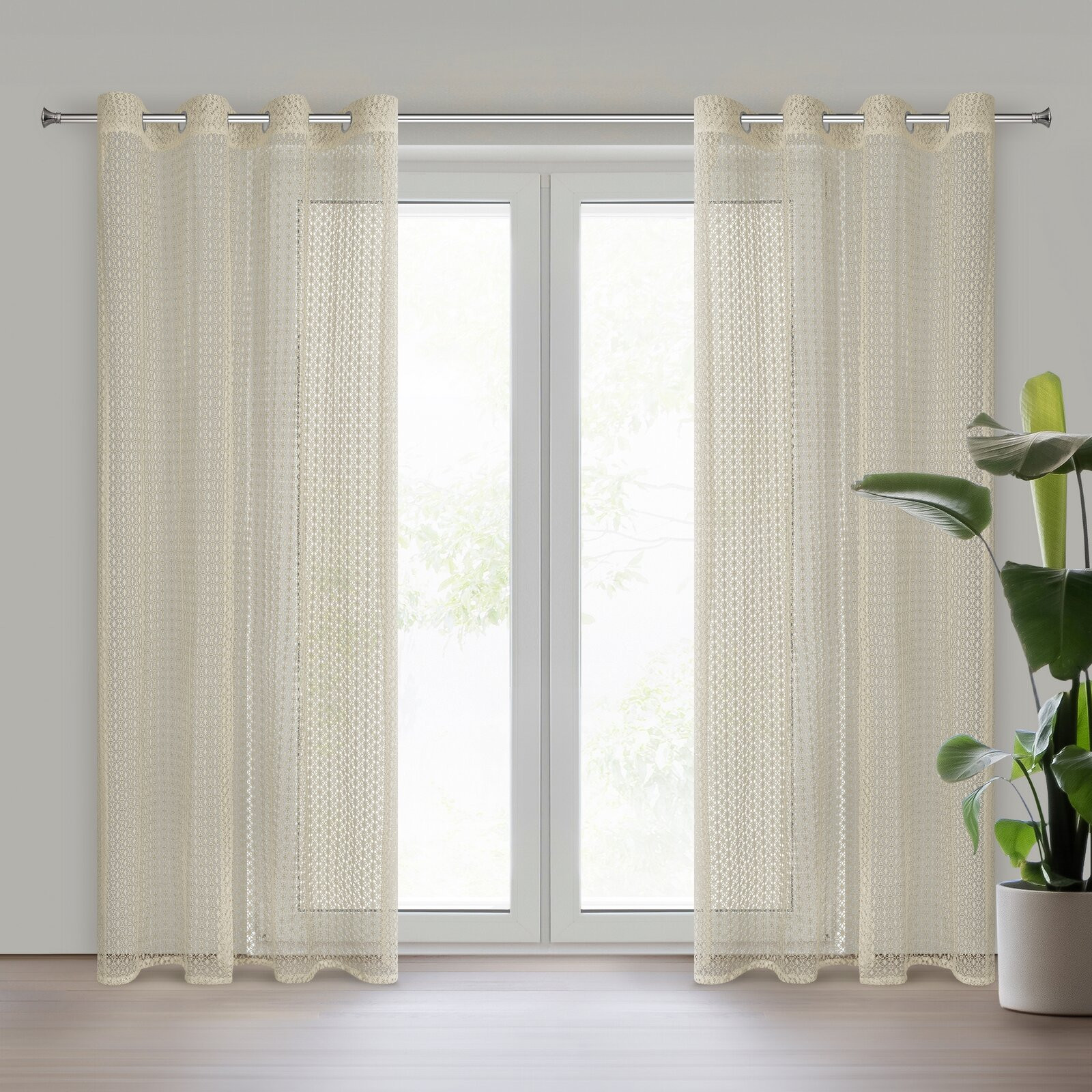 Hotová záclona MIRELLA béžová