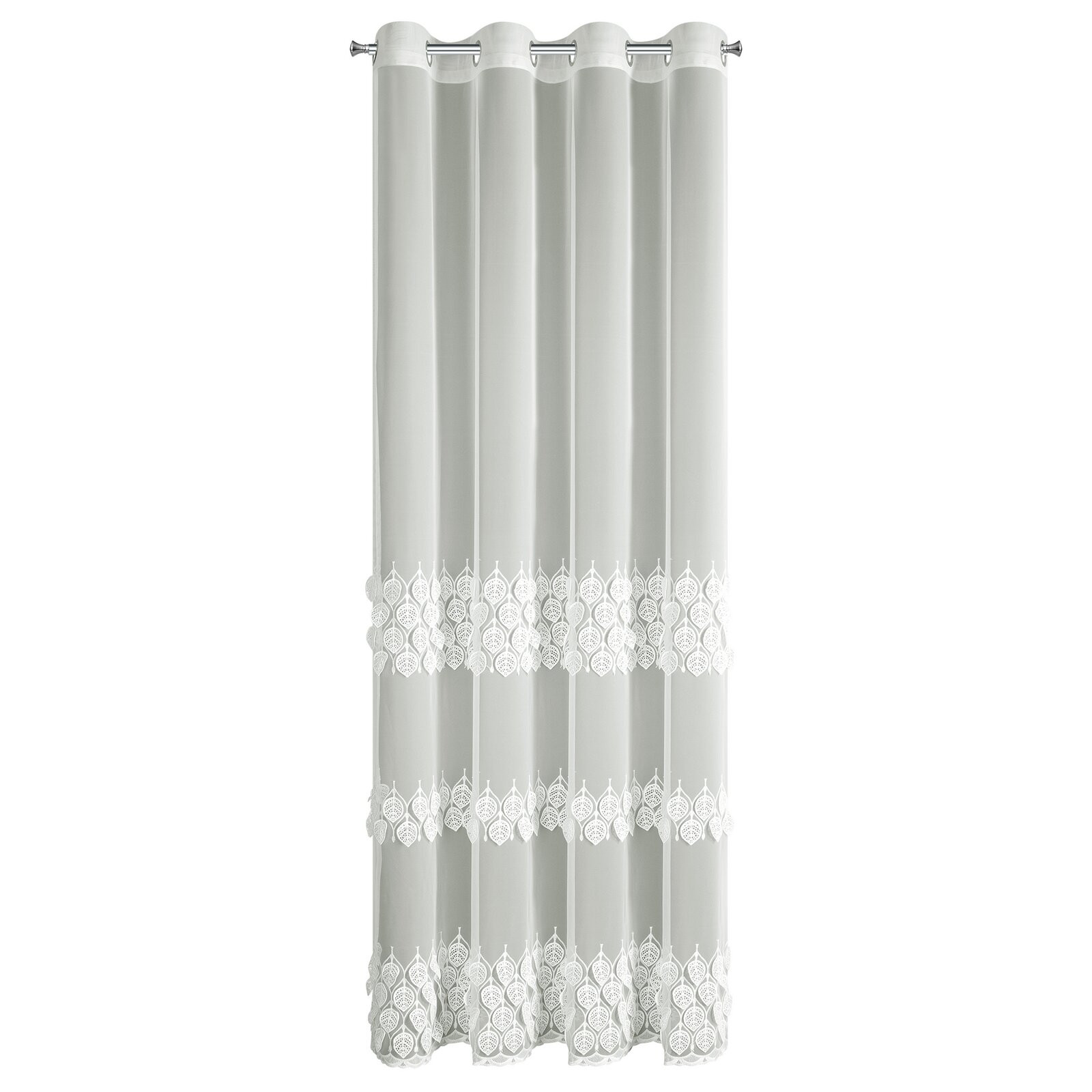 Hotová záclona NIRA krémová - na průchodkách