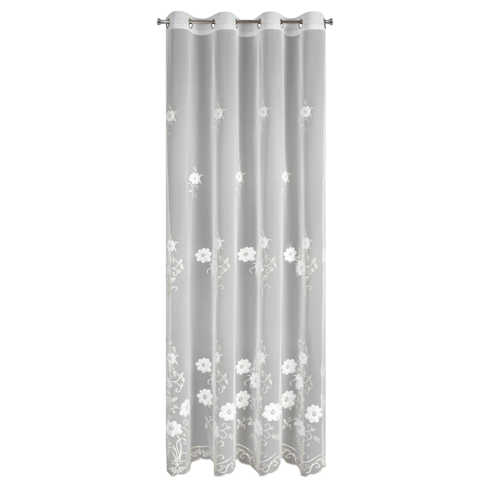 Hotová záclona SALI krémová - na průchodkách