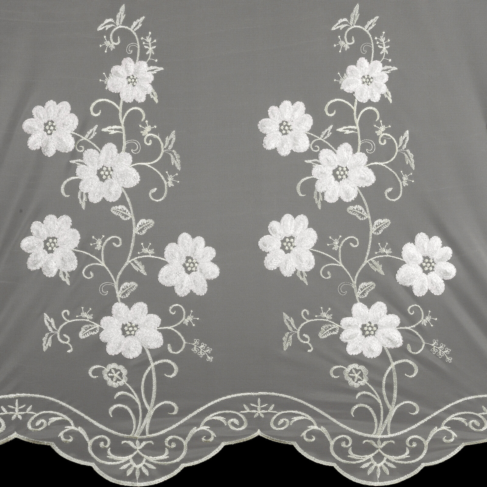 Hotová záclona SALI krémová - na průchodkách