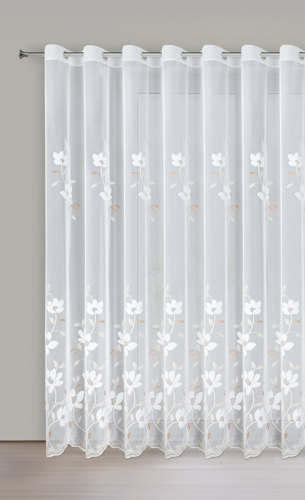 Hotová záclona SANDI bílá - na průchodkách