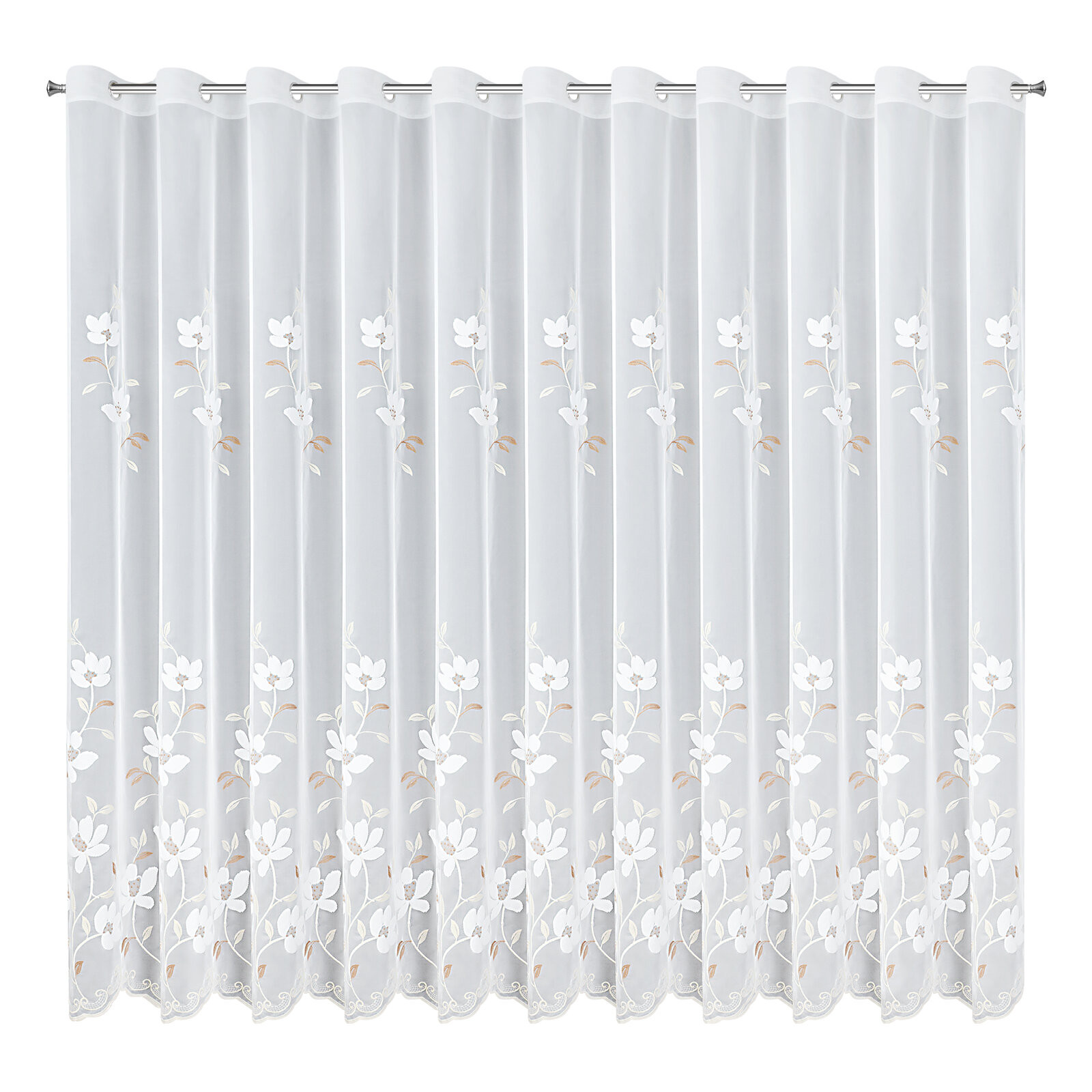 Hotová záclona SANDI bílá - na průchodkách