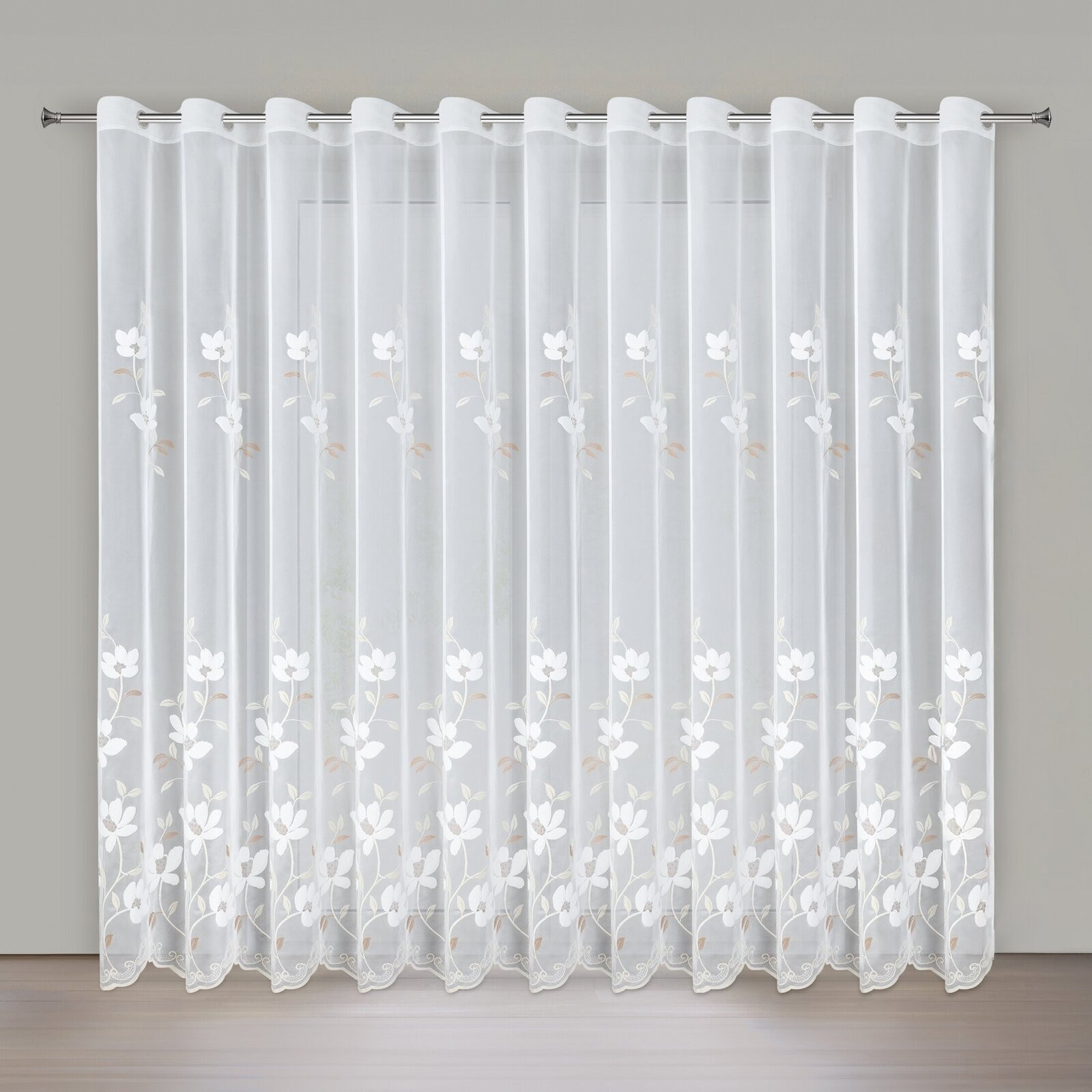 Hotová záclona SANDI bílá - na průchodkách