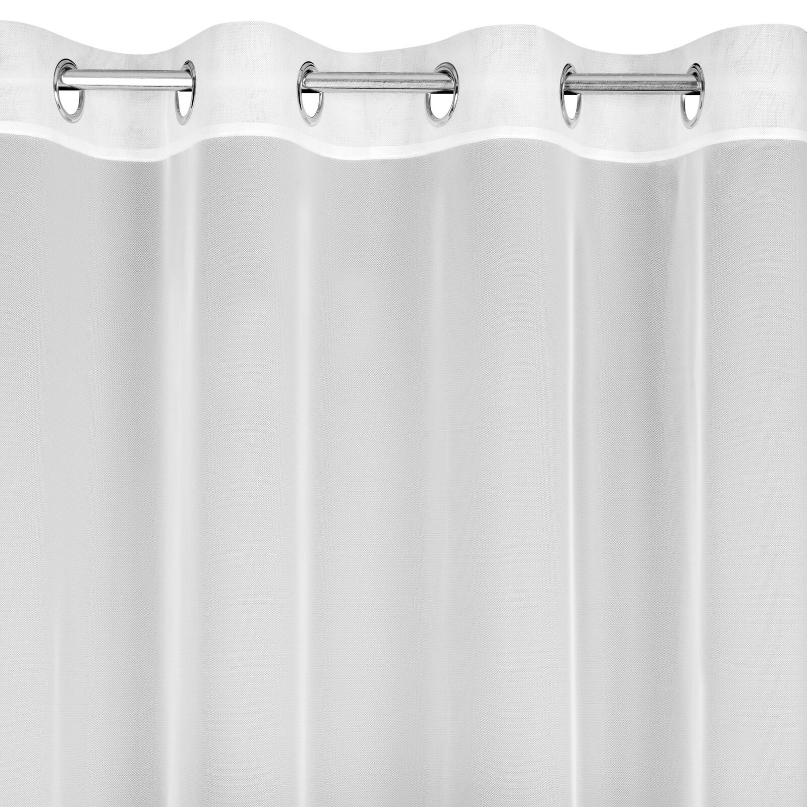 Hotový závěs SYLVI bílý - na průchodkách