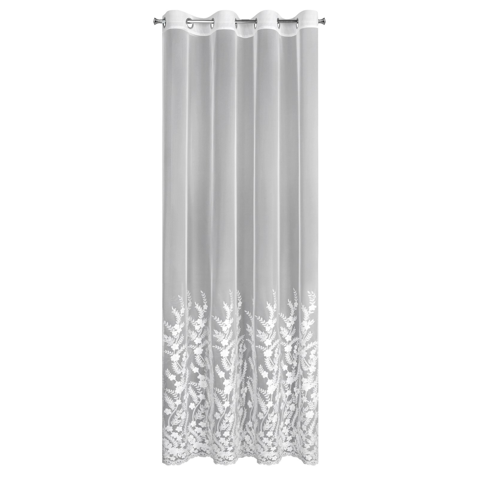 Hotová záclona TALINA bílá - na průchodkách