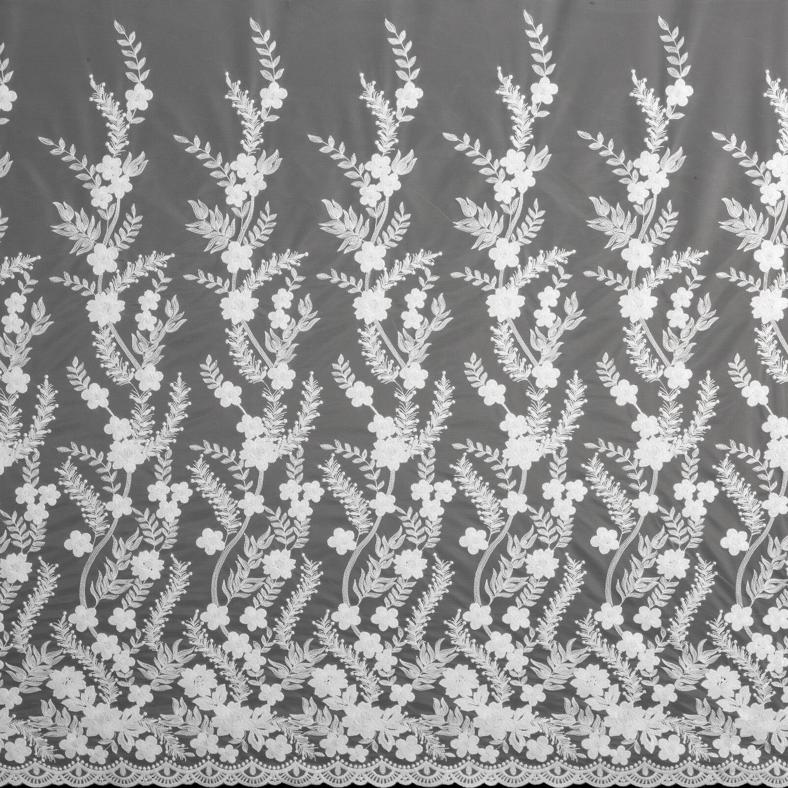 Hotová záclona TALINA bílá - na průchodkách