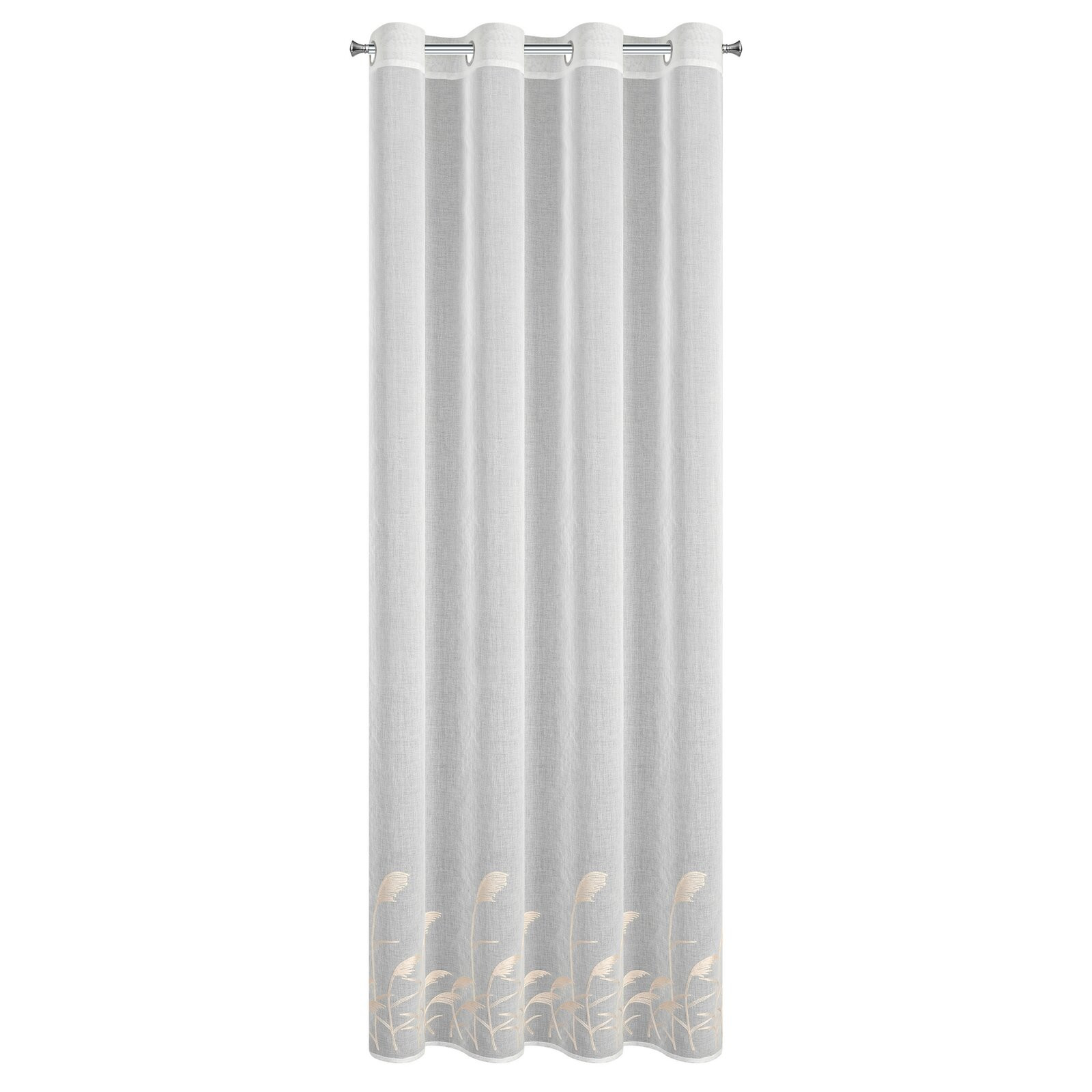 Hotová záclona TASHA bílá / béžová - na průchodkách