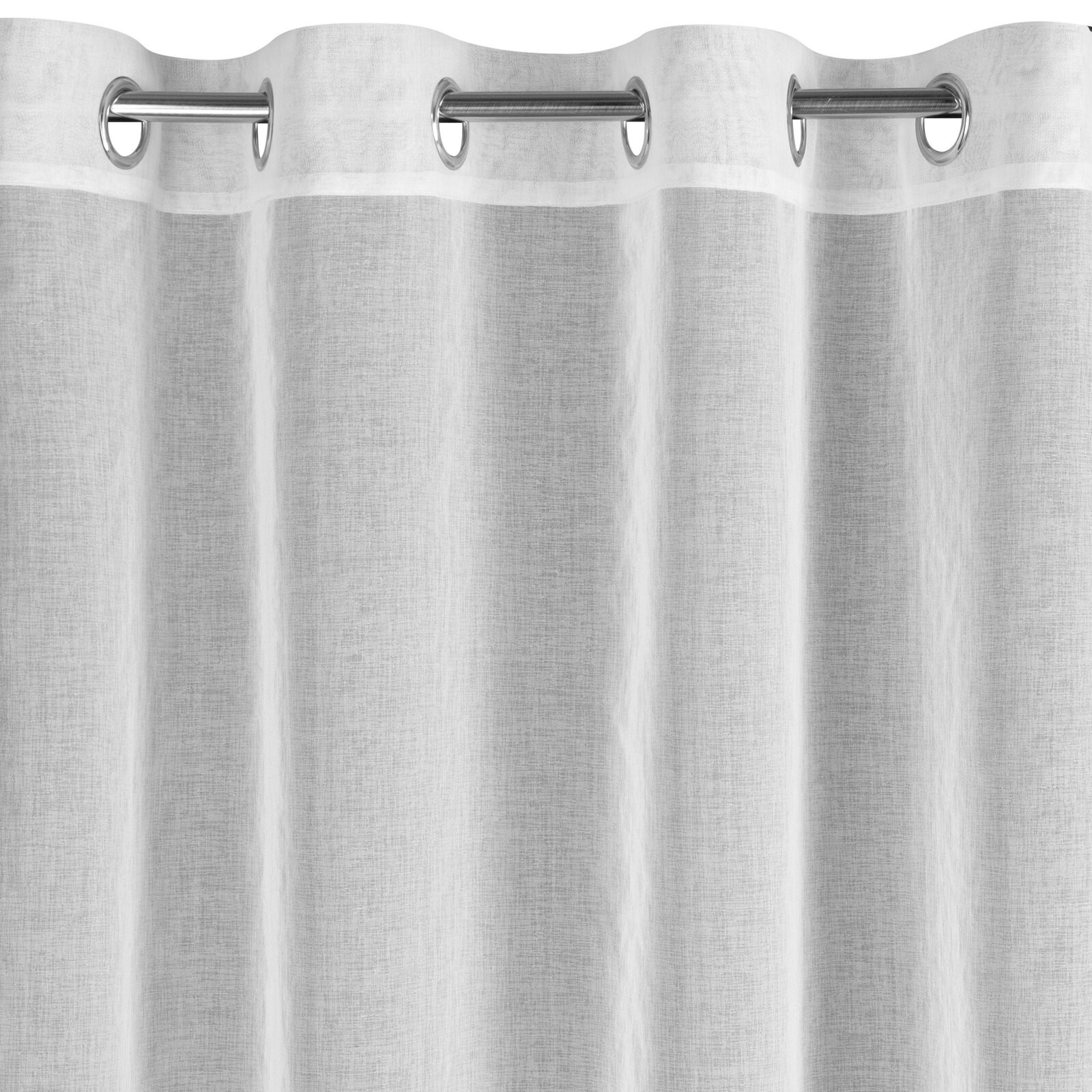 Hotová záclona TASHA bílá / béžová - na průchodkách