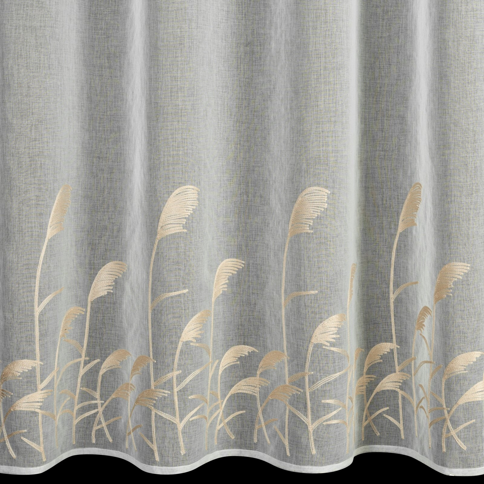 Hotová záclona TASHA bílá / béžová - na průchodkách