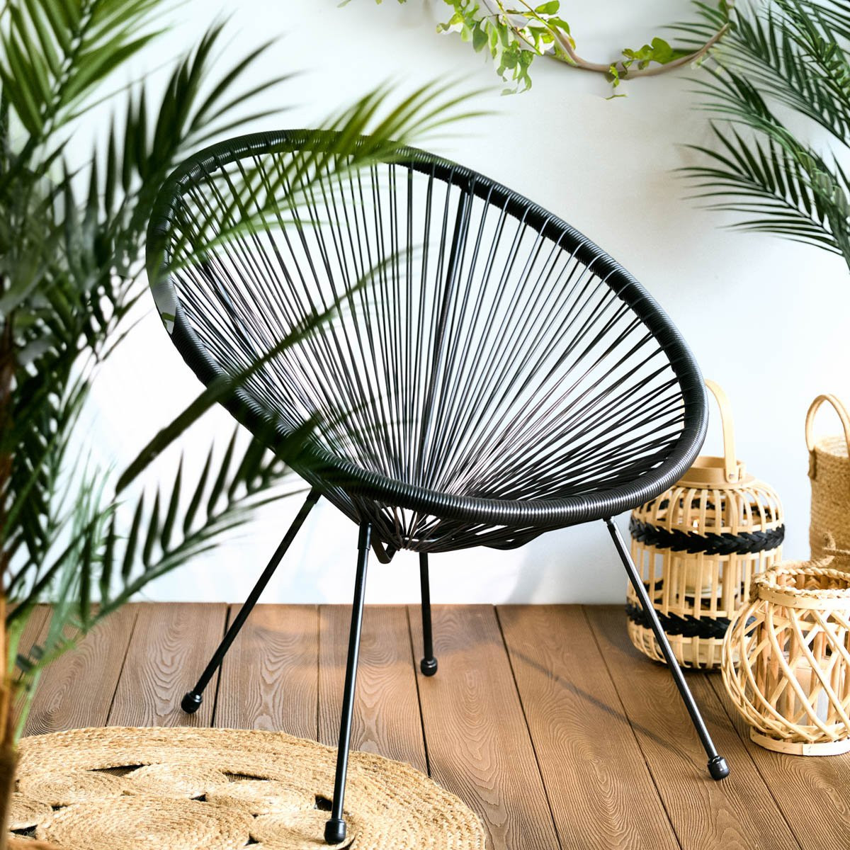 Křeslo ACAPULCO FIESTA černé 891958