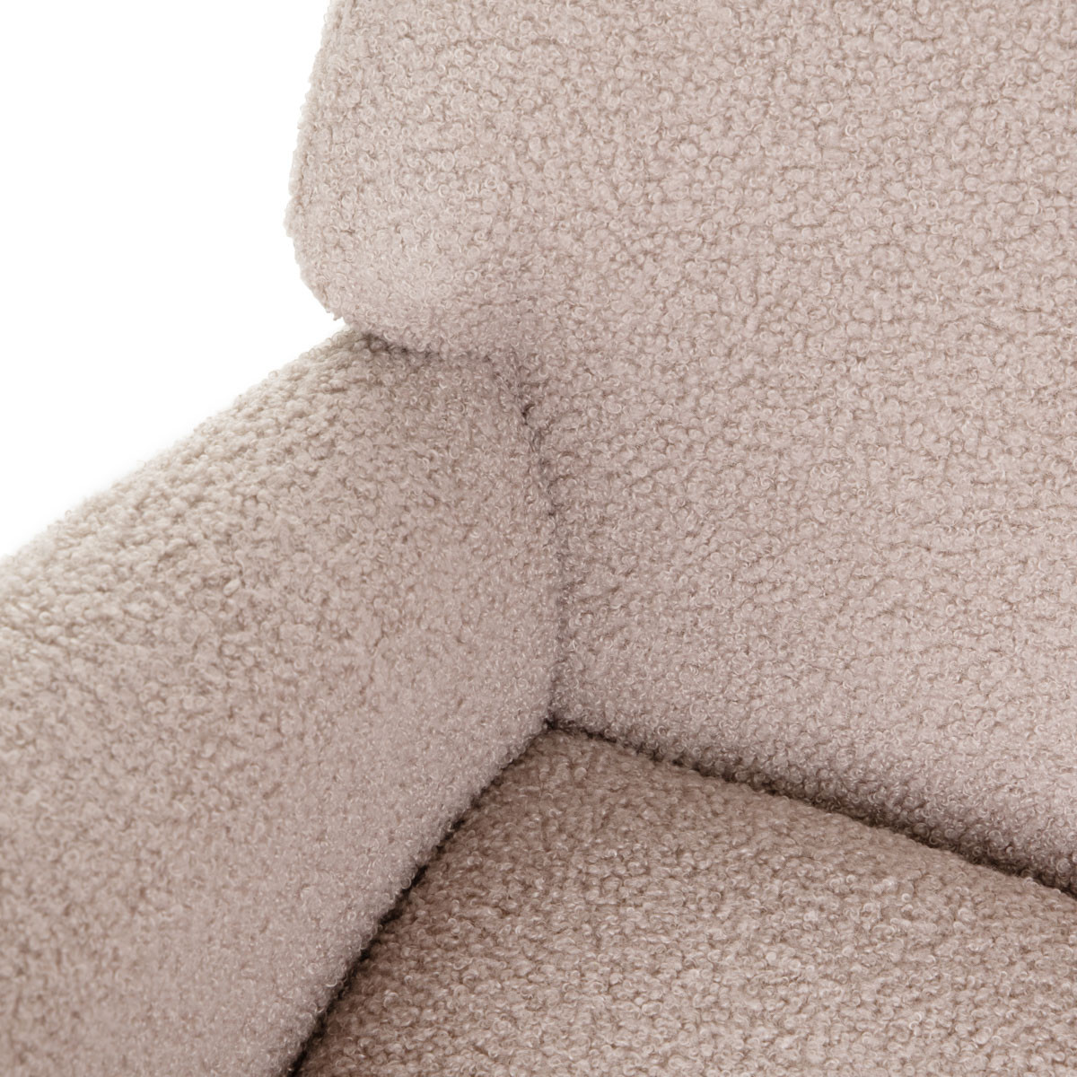 Houpací křeslo LUNNIE béžové TEDDY BOUCLÉ 856766