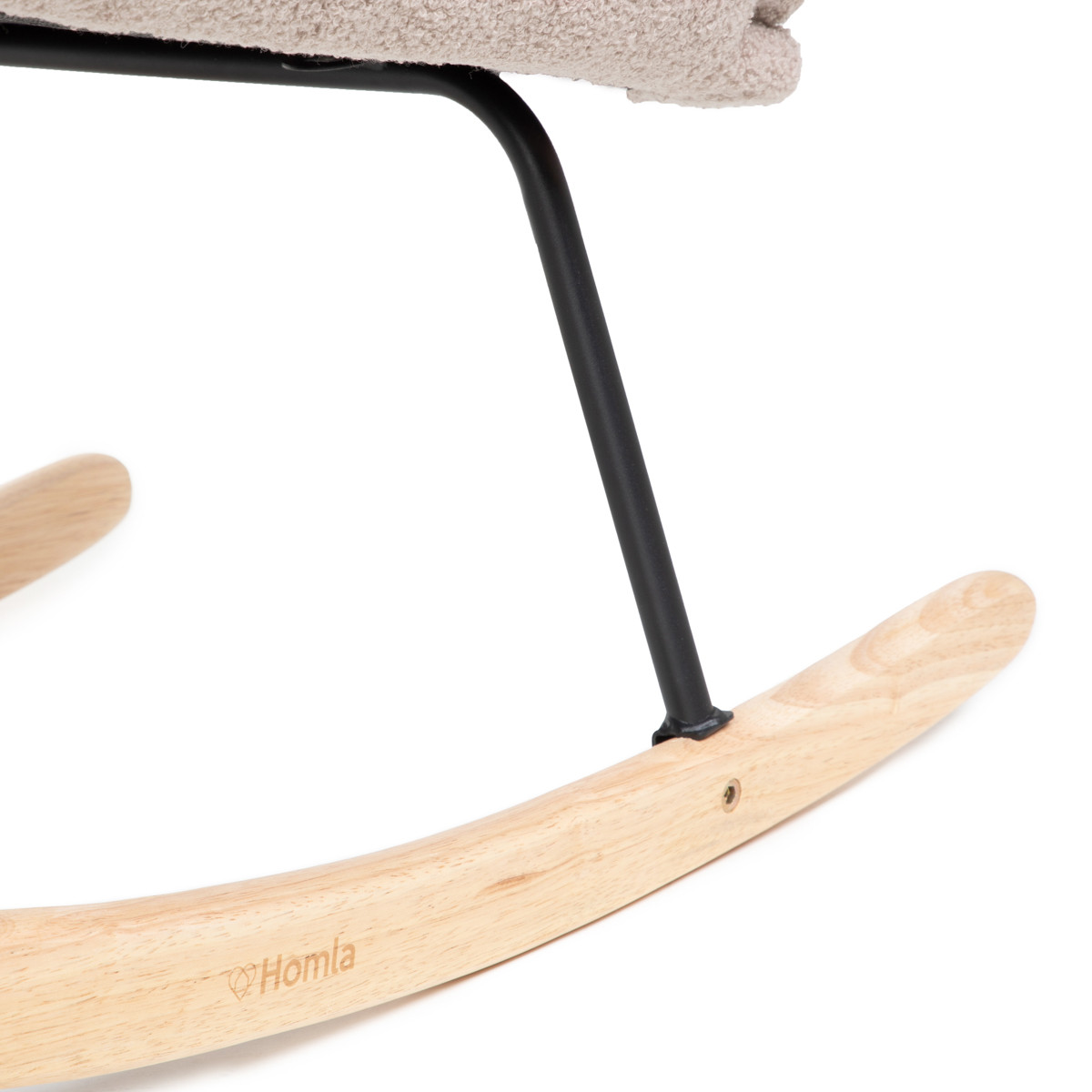 Houpací křeslo LUNNIE béžové TEDDY BOUCLÉ 856766