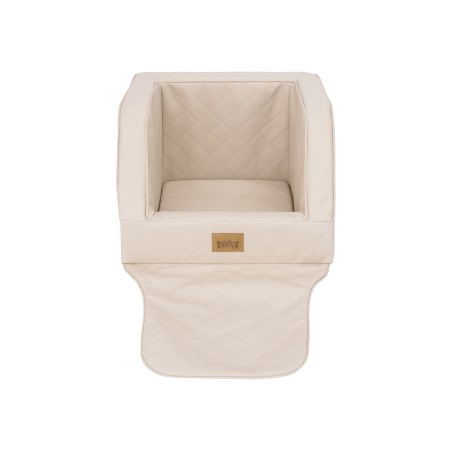Přepravní sedačka TRIP béžová, ekokůže