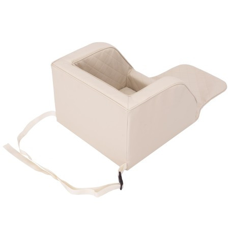 Přepravní sedačka TRIP béžová, ekokůže