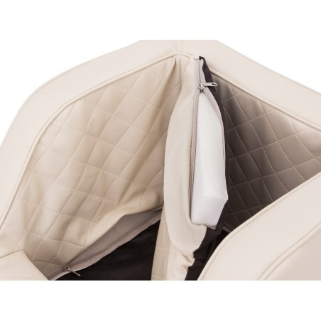 Přepravní sedačka TRIP béžová, ekokůže