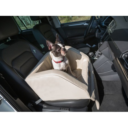 Přepravní sedačka TRIP béžová, ekokůže