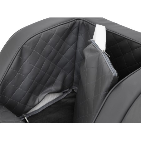 Přepravní sedačka TRIP grafitová, ekokůže