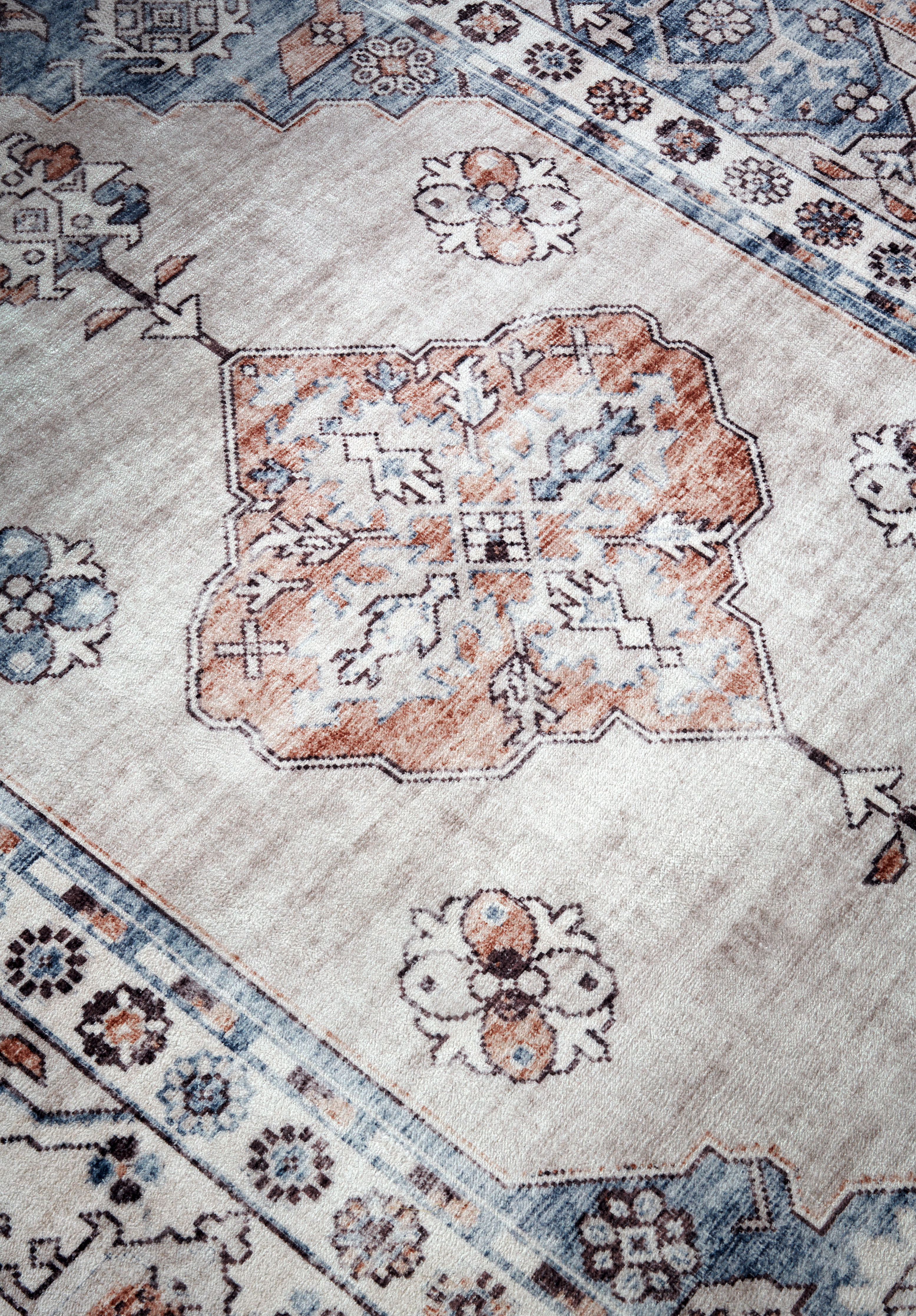 Koberec Hanse Home Asya Meridiem modrý / copper