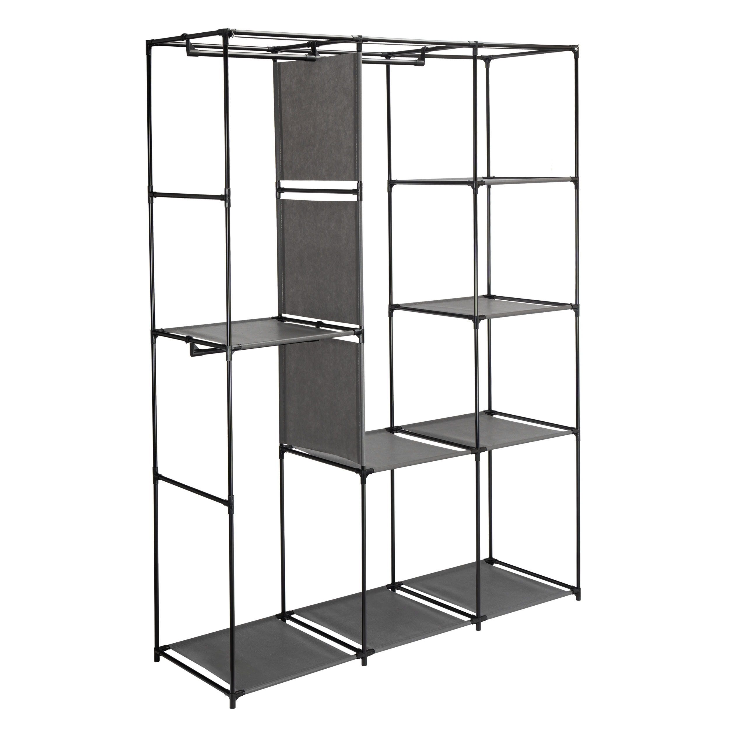 Šatní skříň CELINA antracitová / černá