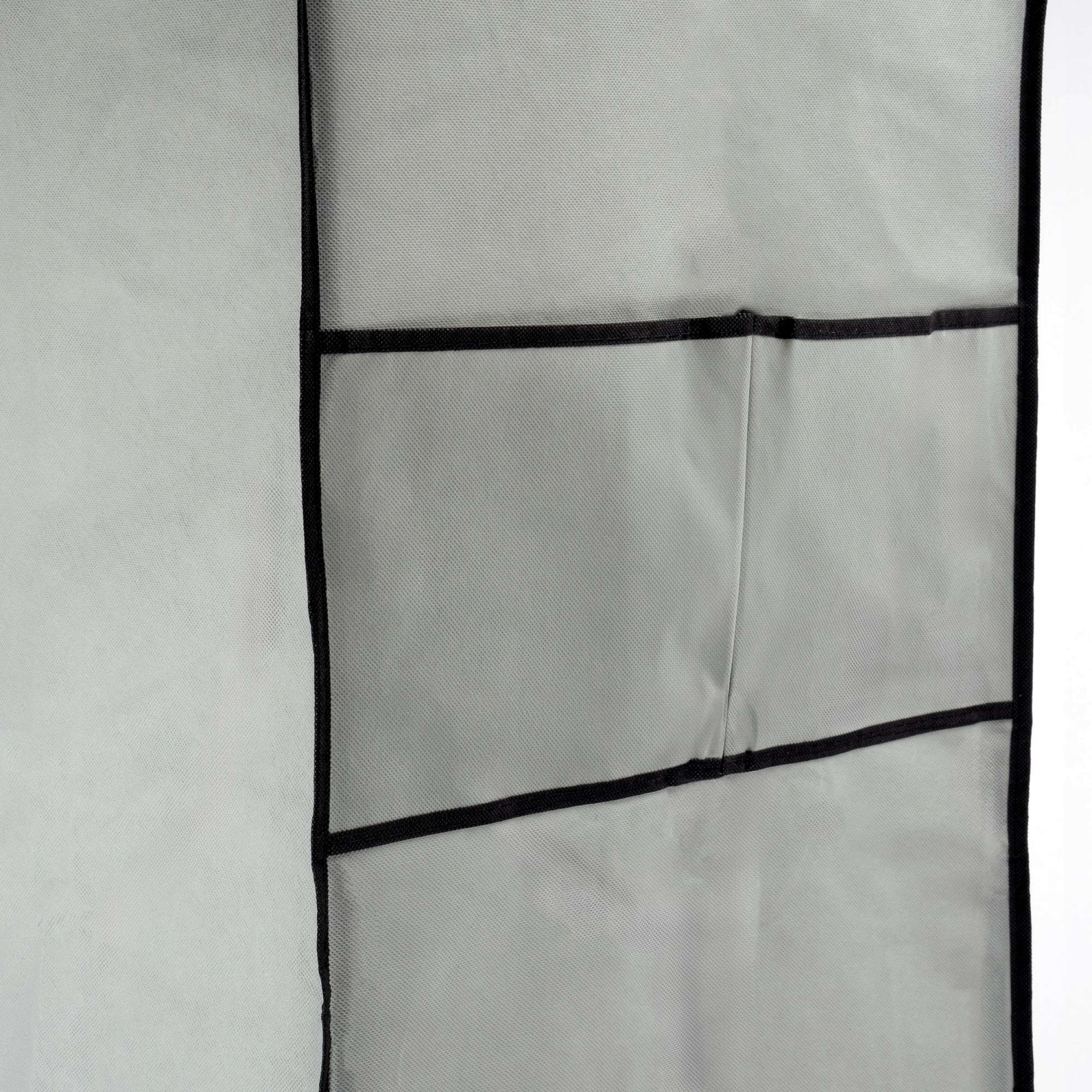 Šatní skříň CELINA šedá / černá