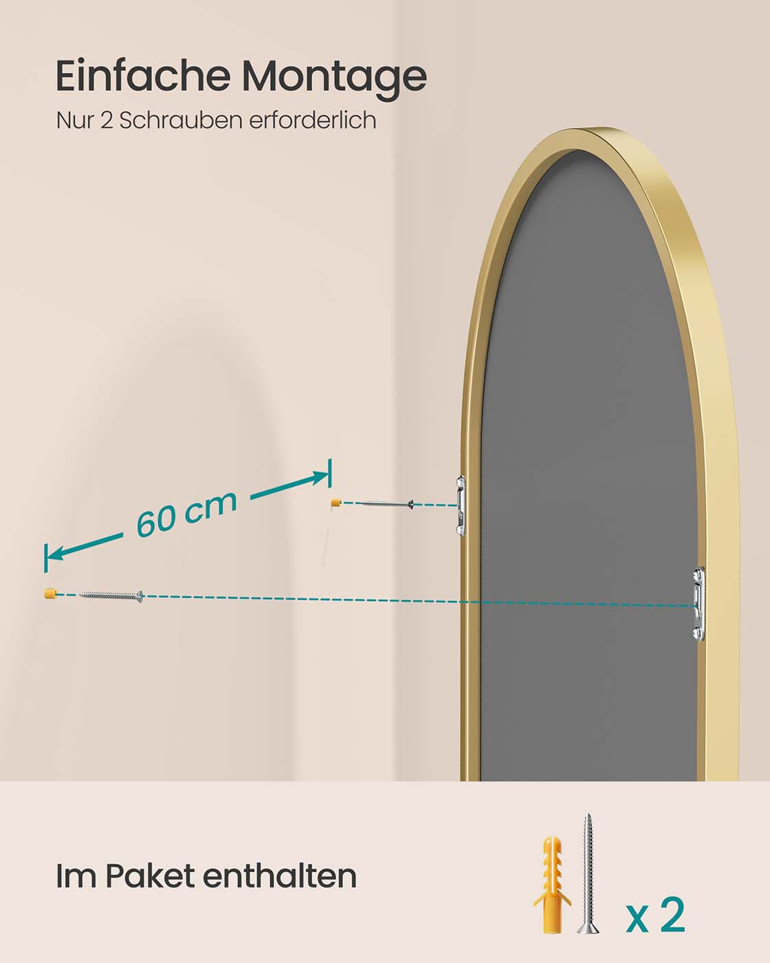 Závěsné zrcadlo LWM011AB01