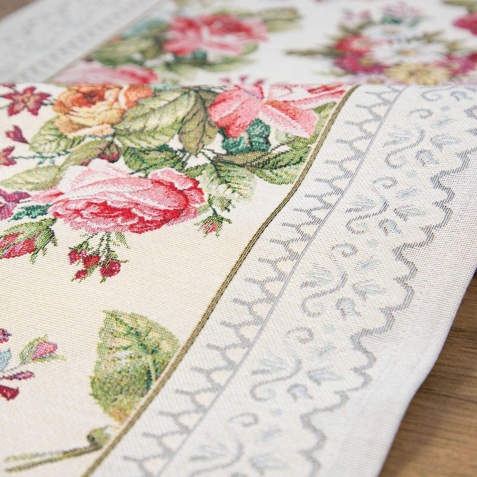 Ubrus GOB 1175 světle šedý / růžový