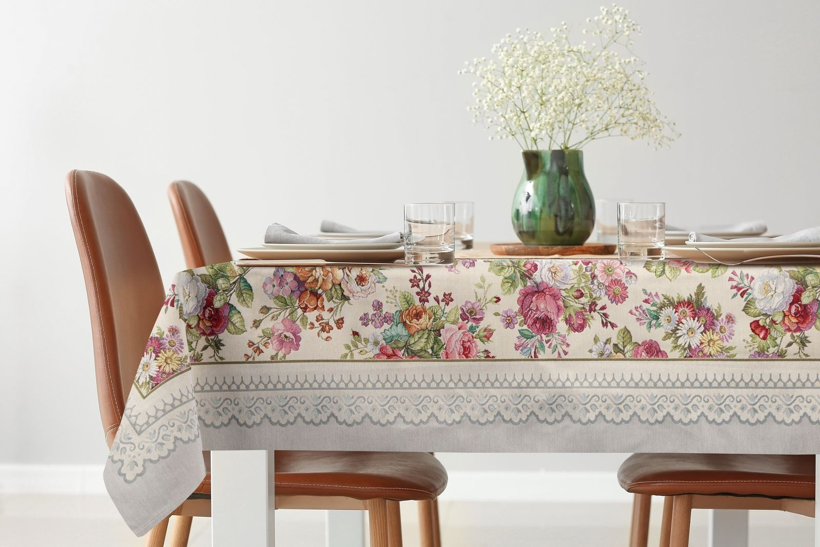 Ubrus GOB 1175 světle šedý / růžový