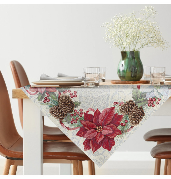 Ubrus GOB 1198 stříbrný / červený