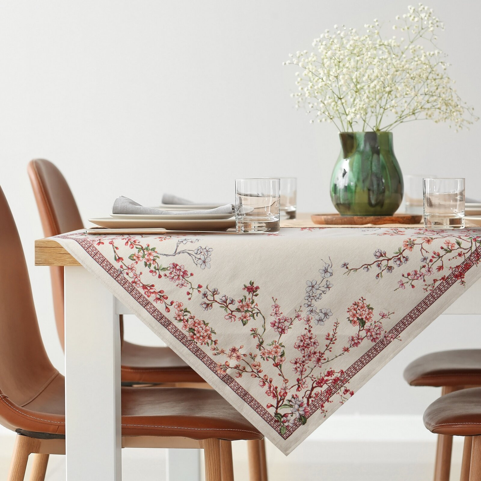 Ubrus GOB THAI naturální / růžový