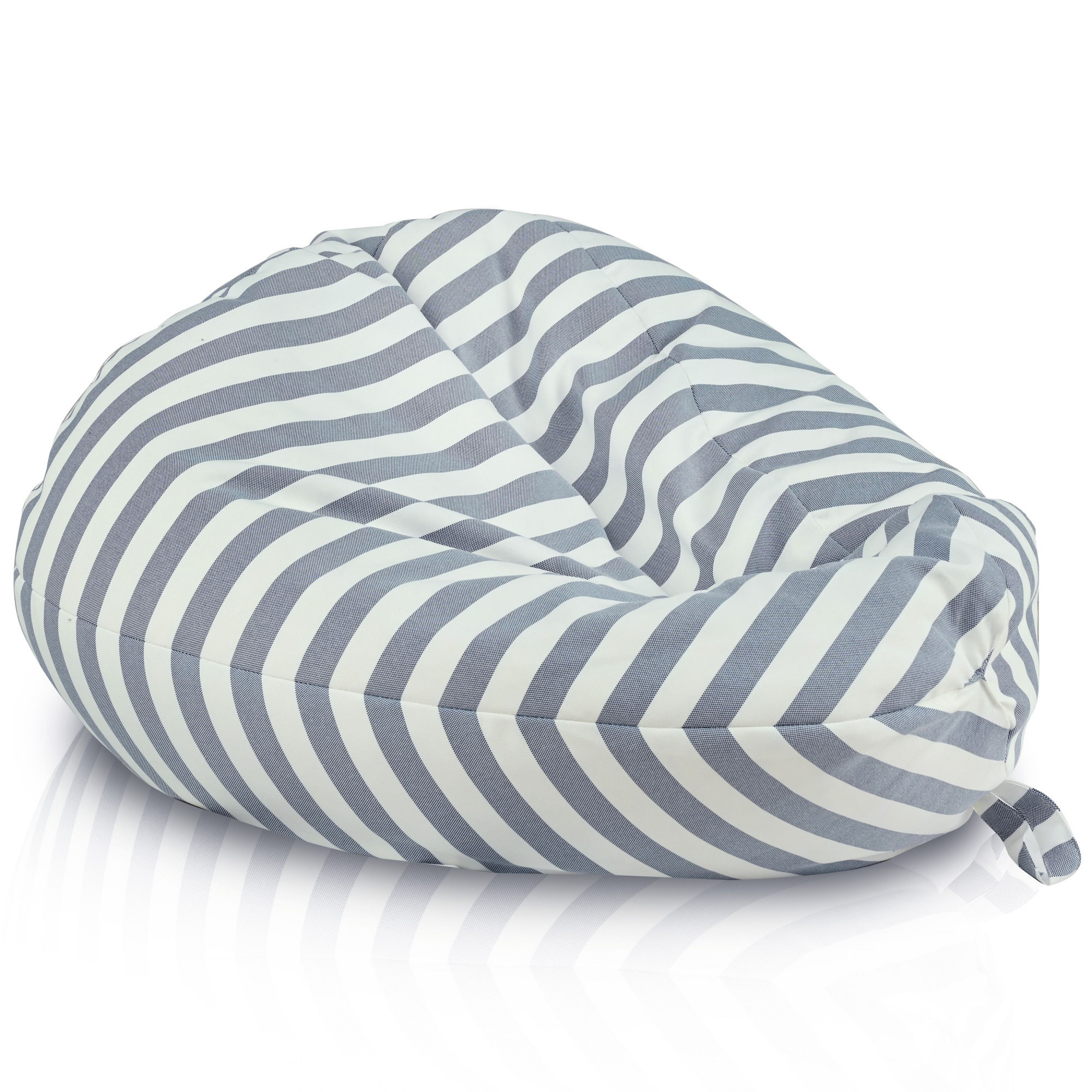 Sedací vak Sako Riviera s tmavě modrými pruhy OUTDOOR