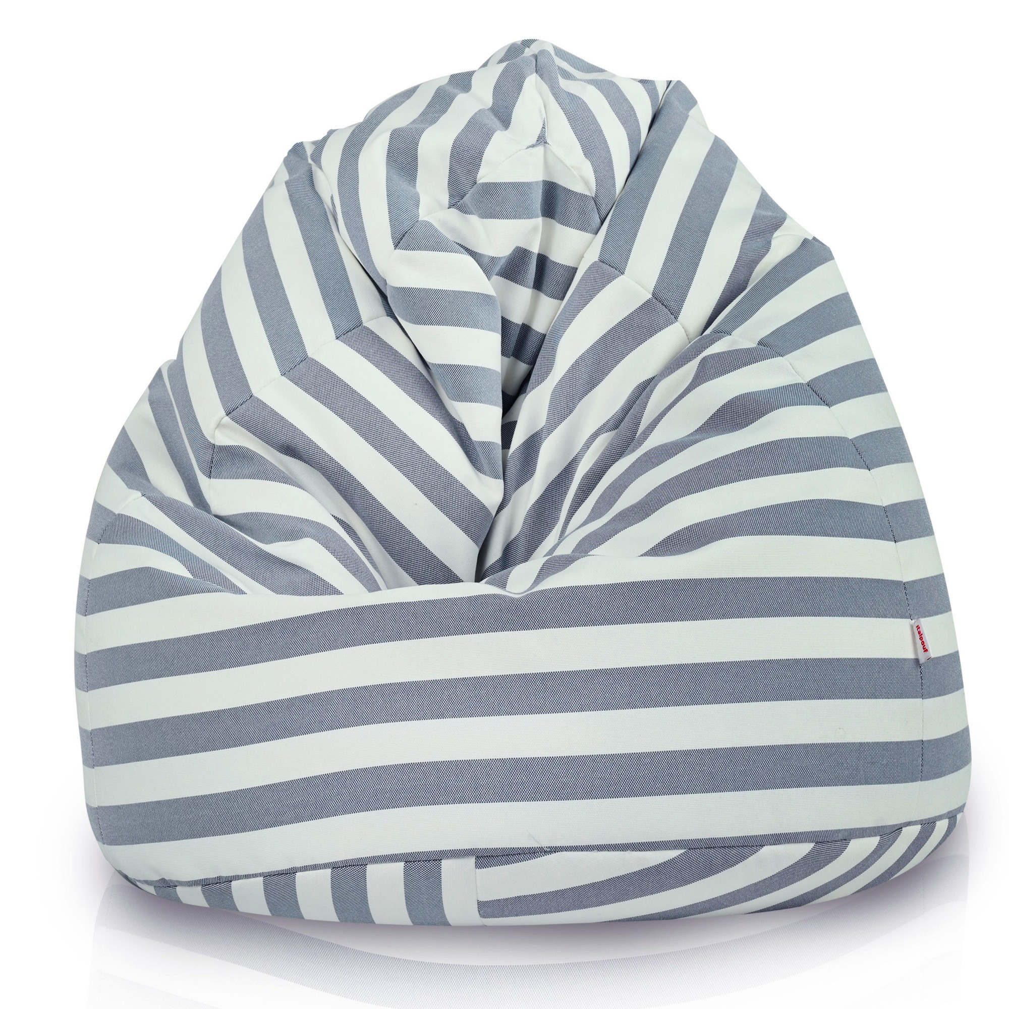 Sedací vak Sako Riviera s tmavě modrými pruhy OUTDOOR