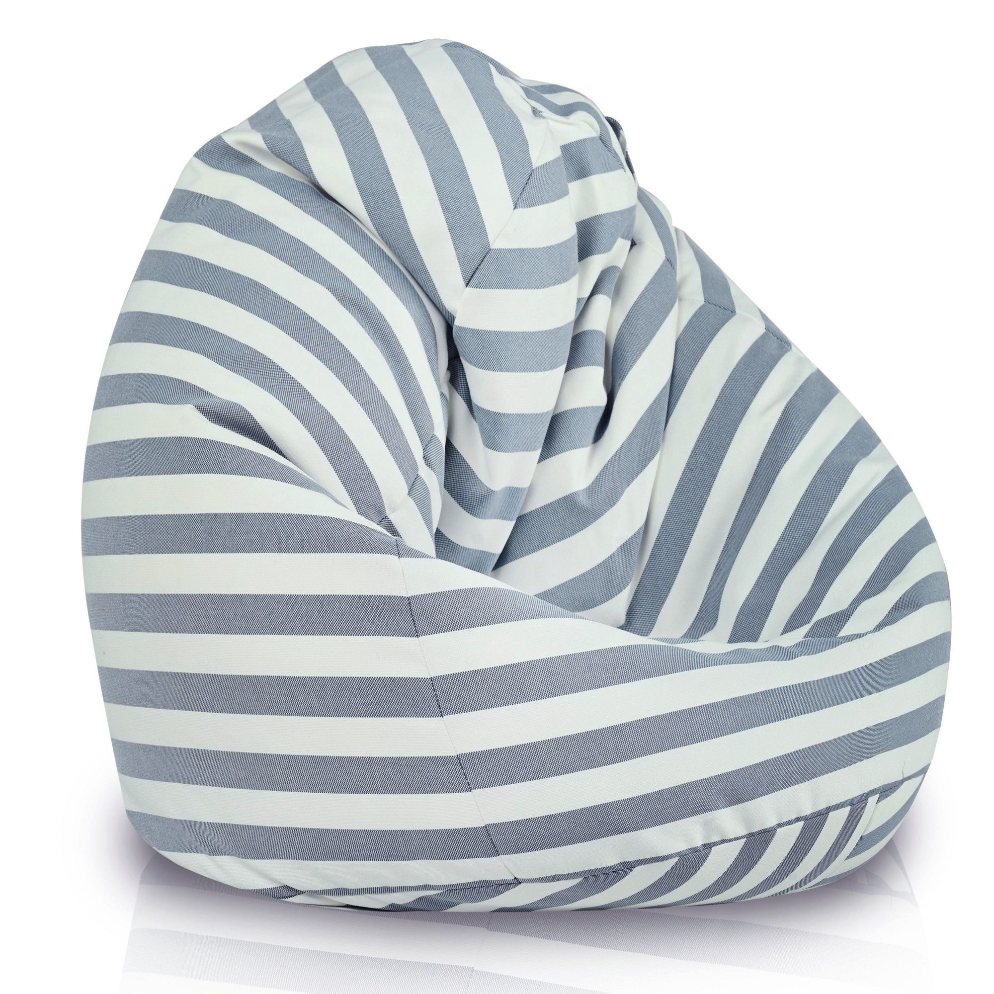Sedací vak Sako Riviera s tmavě modrými pruhy OUTDOOR