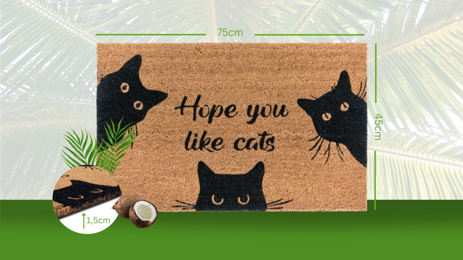 Rohožka Hanse Home Mix Mats Cat Fan