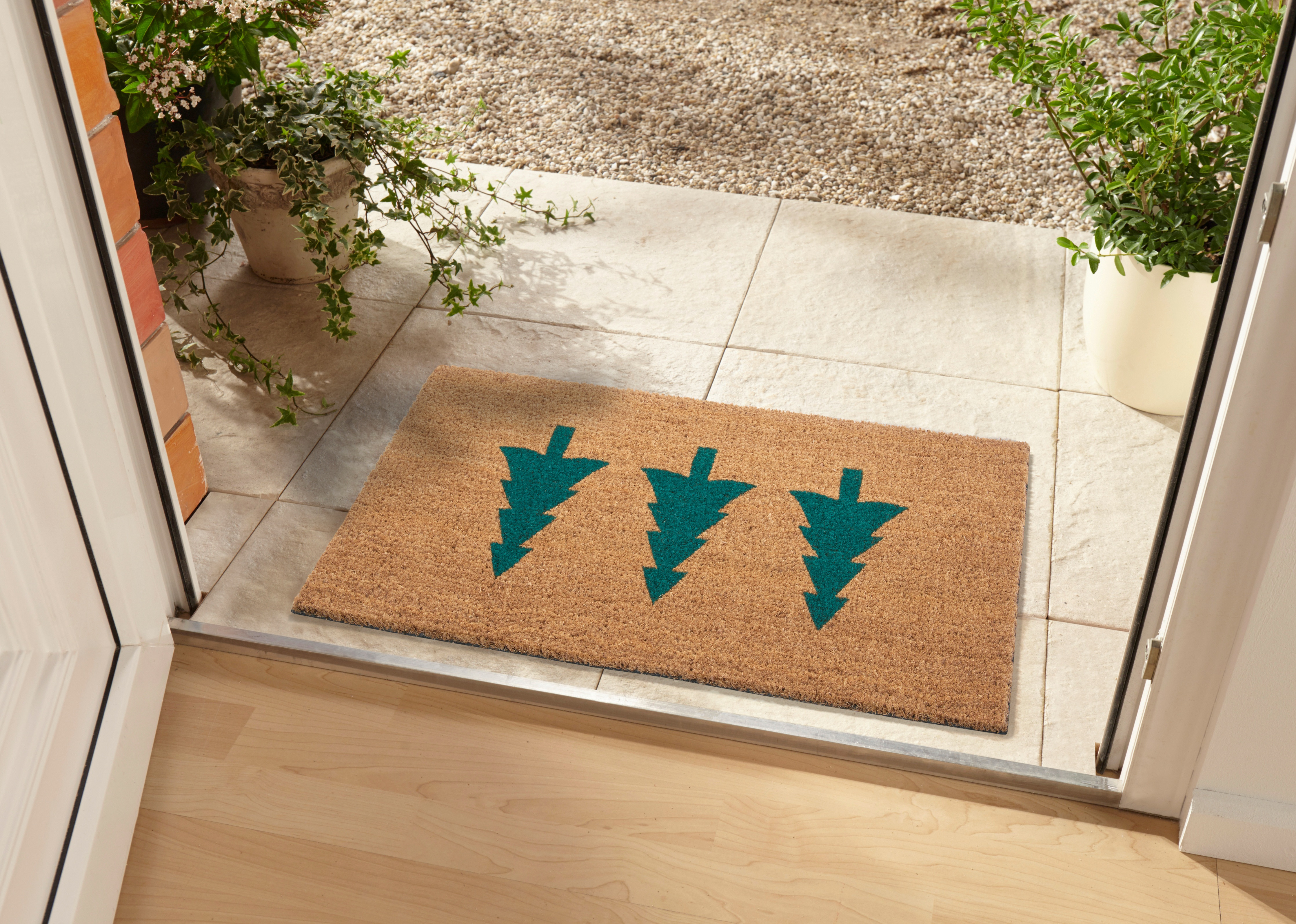 Rohožka Hanse Home Mix Mats zelené stromky