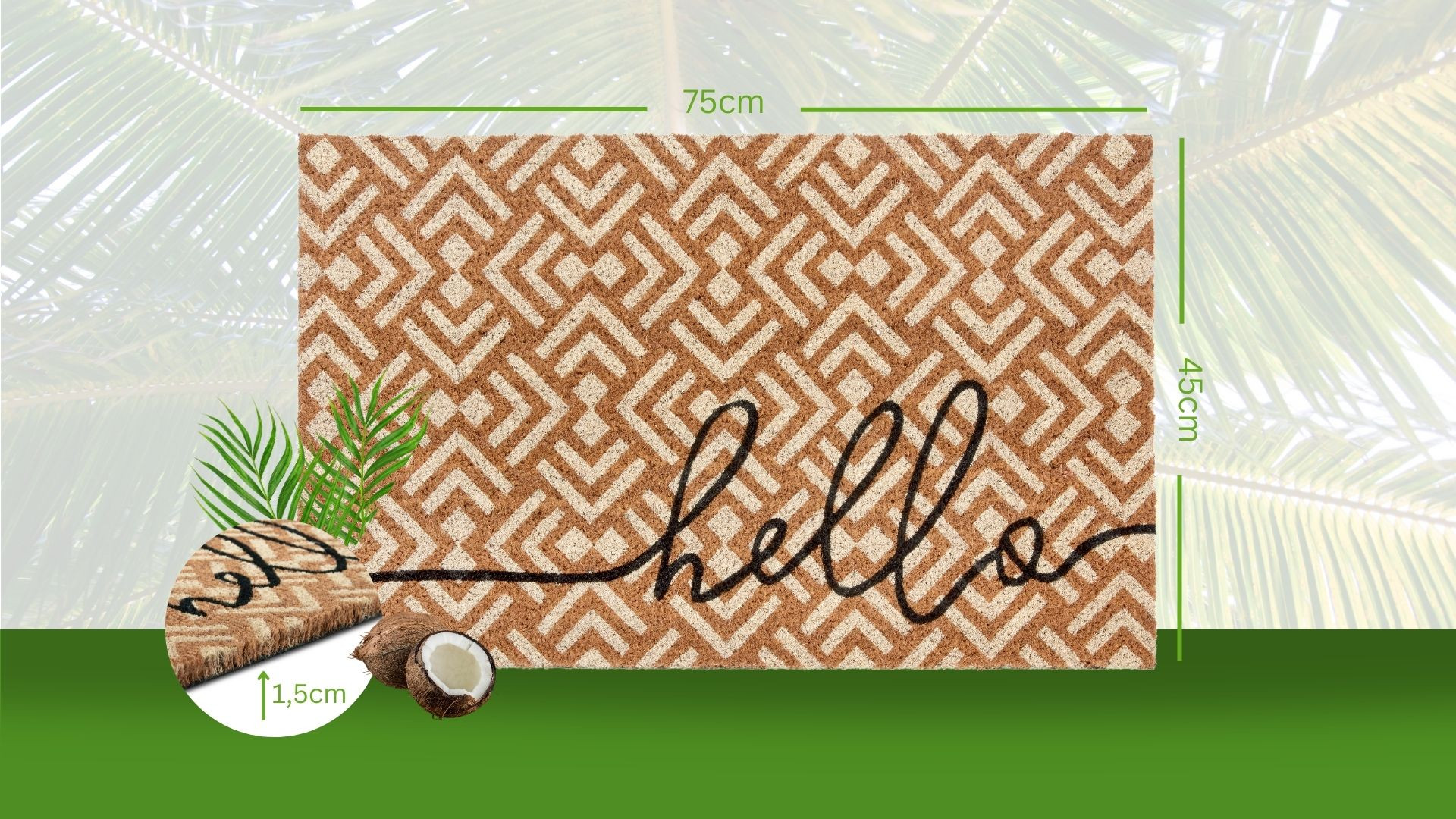 Rohožka Hanse Home Mix Mats Hello Geometric