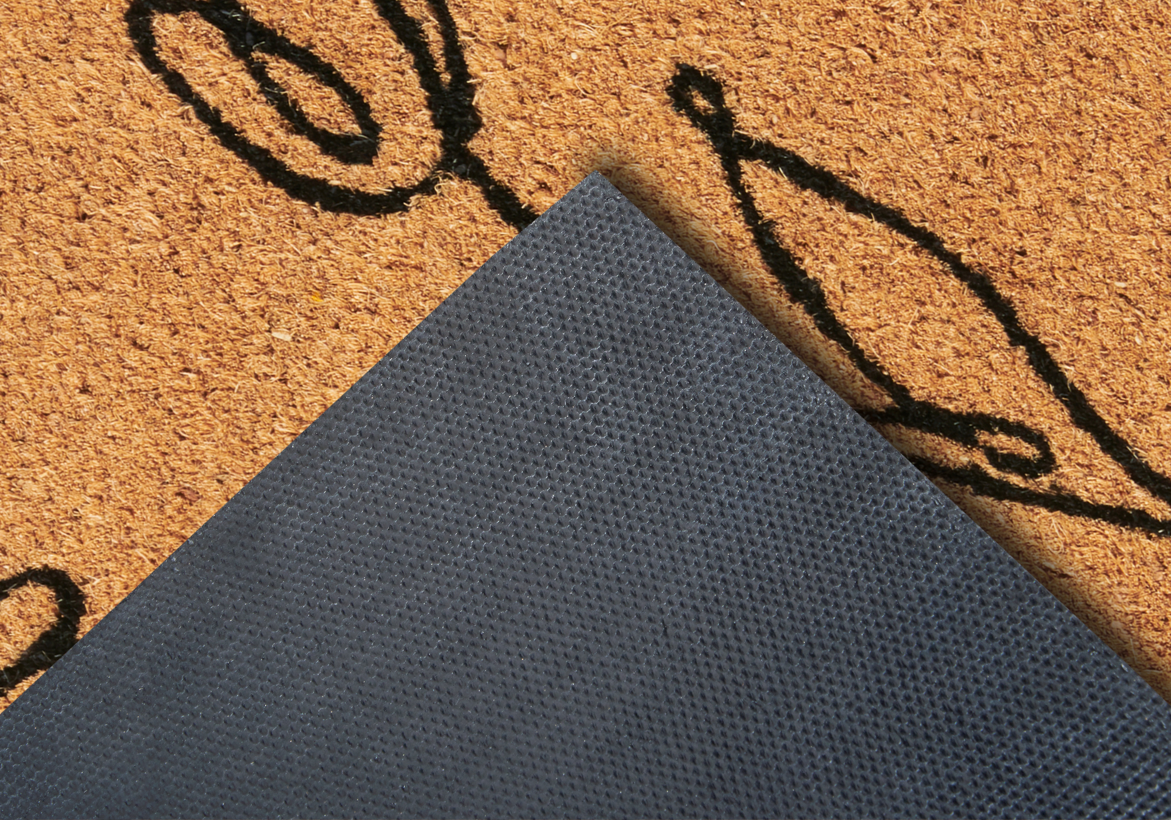 Rohožka Hanse Home Mix Mats černé květiny