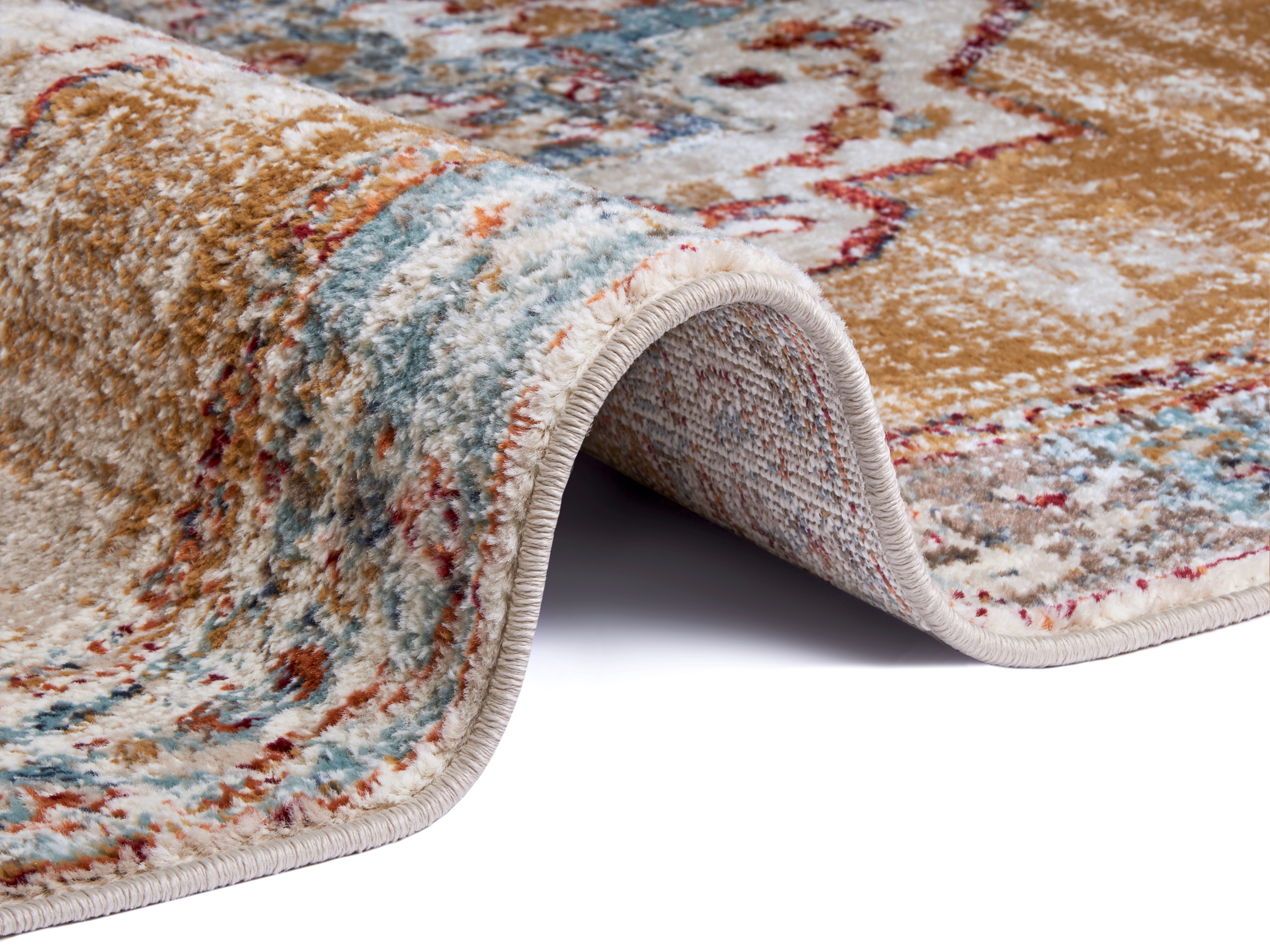 Koberec Hanse Home Luxor Strozzi béžový / modrý / vícebarevný