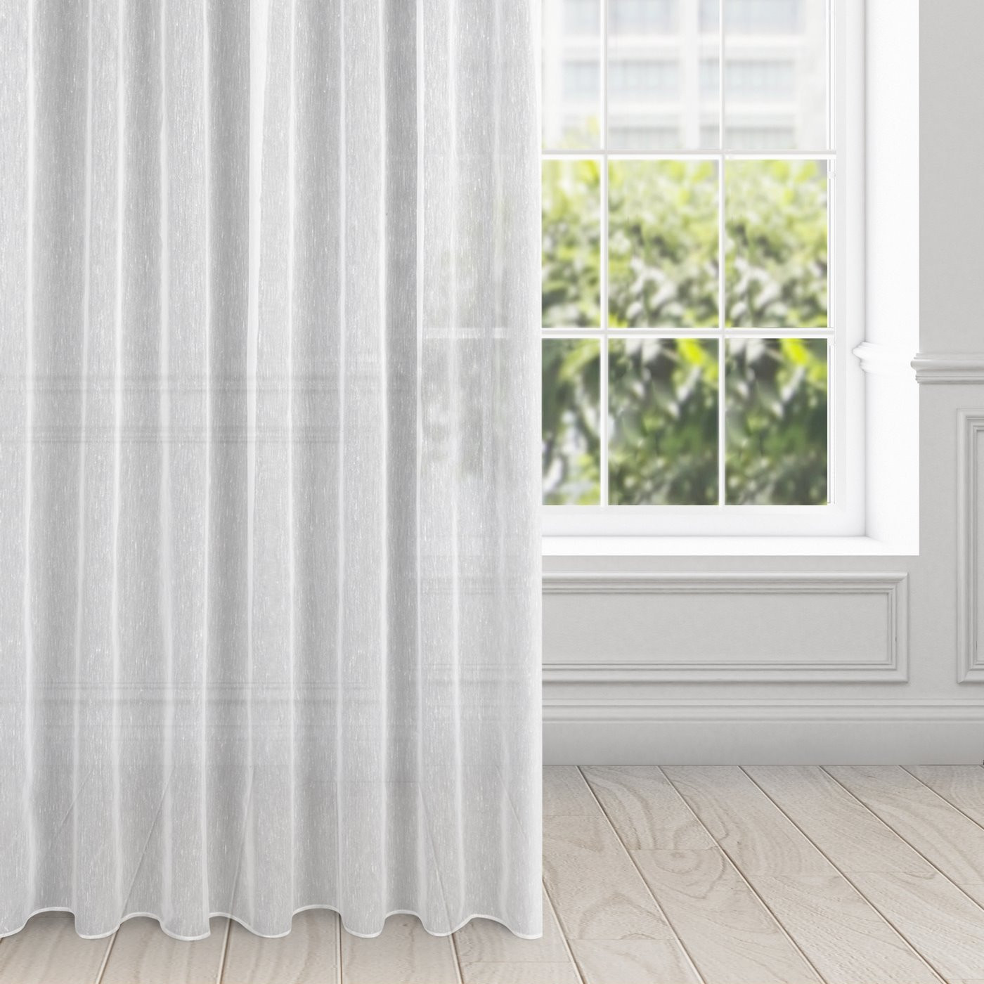 Hotová záclona ADEL bílá - na pásce