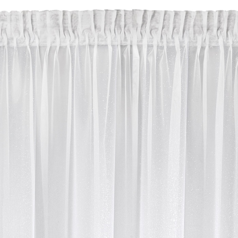 Hotová záclona AMARO bílá - na pásce
