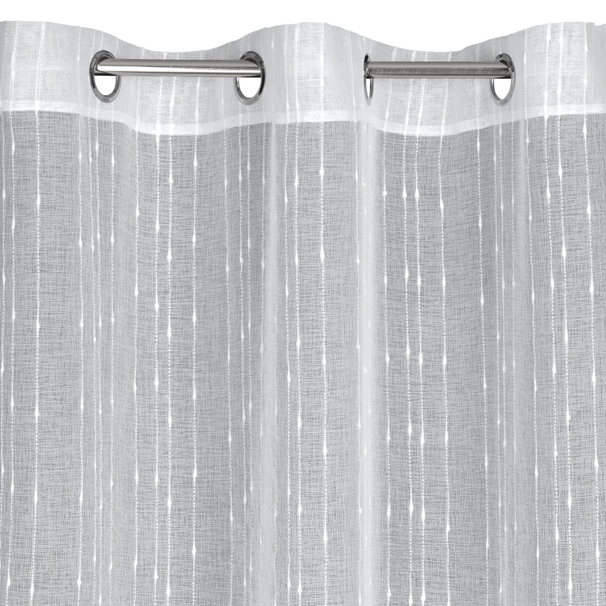 Hotová záclona BECKY bílá - na průchodkách