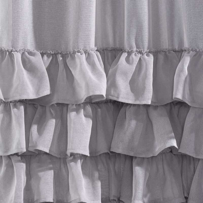 Hotová záclona DOLLY ocelová - s tunelem