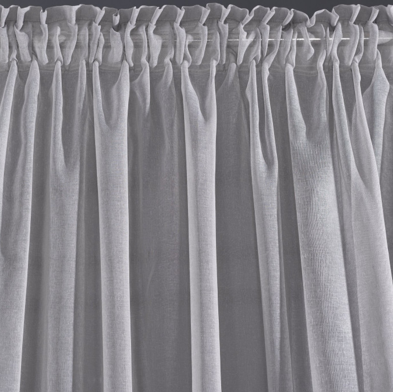 Hotová záclona DOLLY ocelová - s tunelem